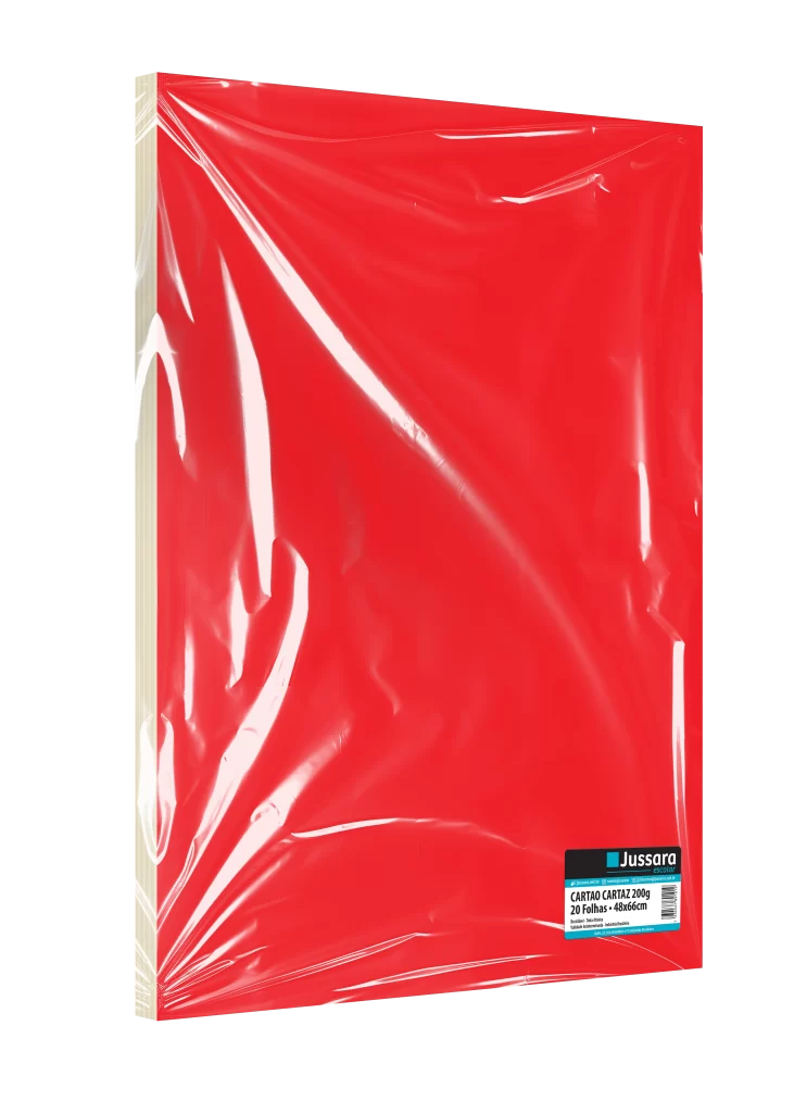 Papel Cartão Cartaz Vermelho