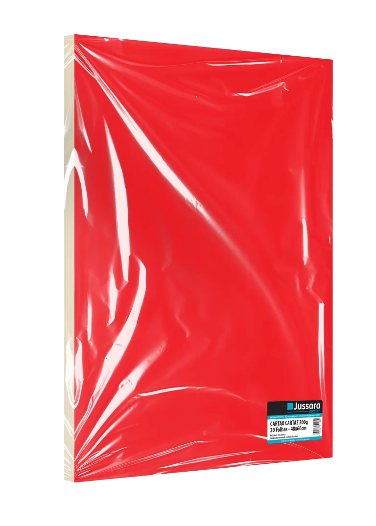 Papel Cartão Cartaz Vermelho
